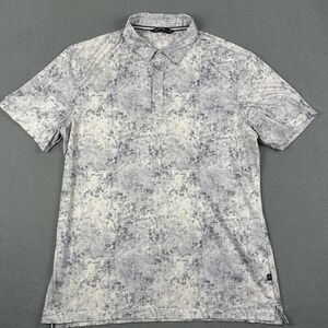 7Diamonds Polo Shirt Mens Medium Sea Island 4-Way Stretch Performance‎ SMD-5648
